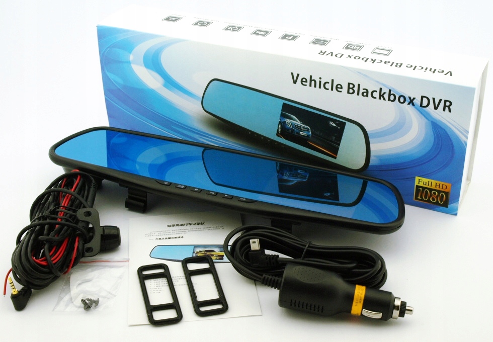 WIDEOREJESTRATOR KAMERA LUSTERKO SAMOCHODOWA FHD Viewing Angle 170