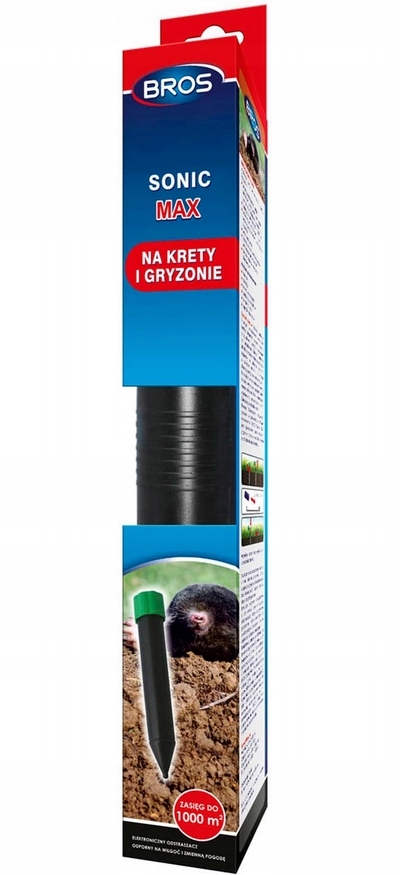 

Bros Sonic Max odstrasza Krety Nornice do 1000m2