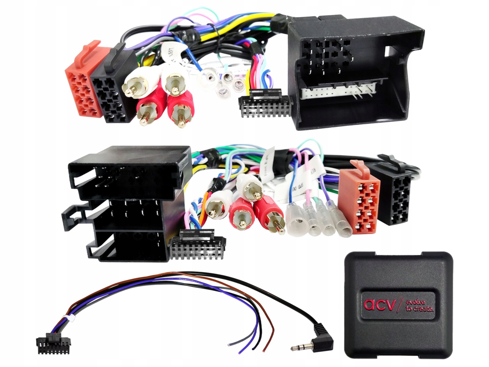 Adaptér na volant Audi ISO/Mini ISO/Quadlock Multilead Amp > Rca