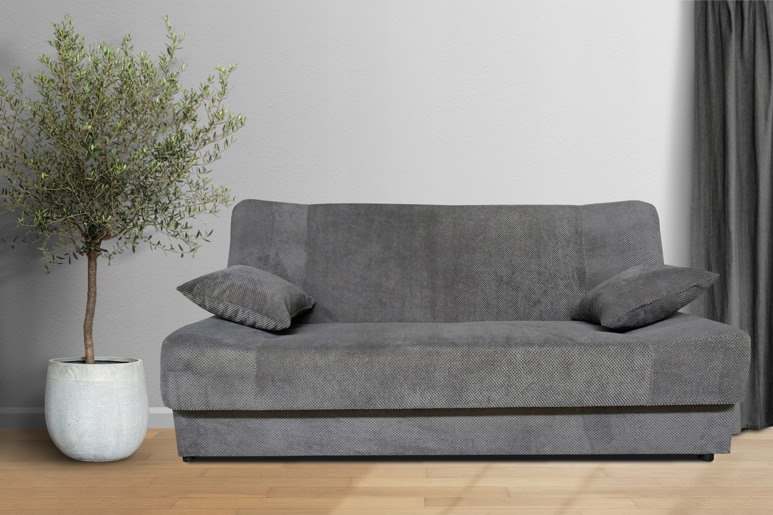 WERSALKA KANAPA JAŚ miękka tkanina grafit rozkładana z pojemnikiem sprężyny Kod producenta JAŚ DOT 11