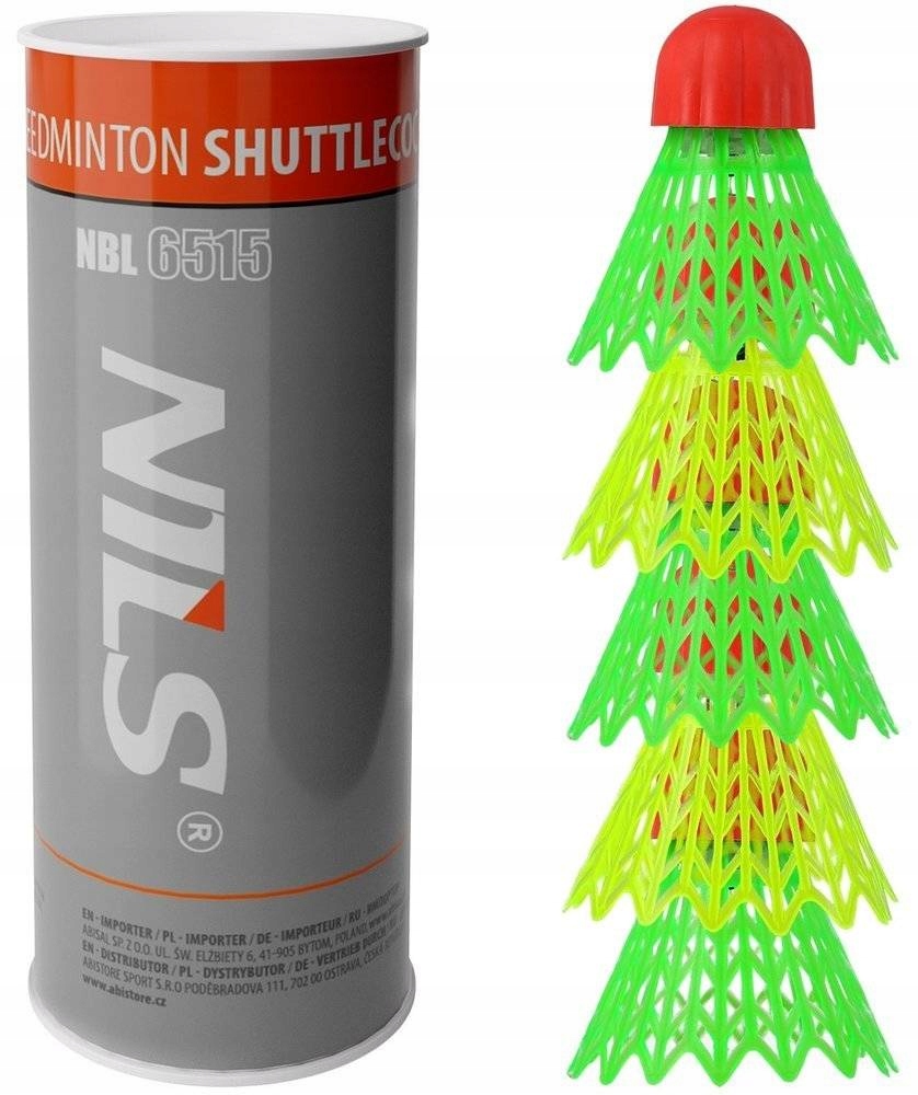 

Komplet 5x Lotki Do Speed Badmintona Nylonowe