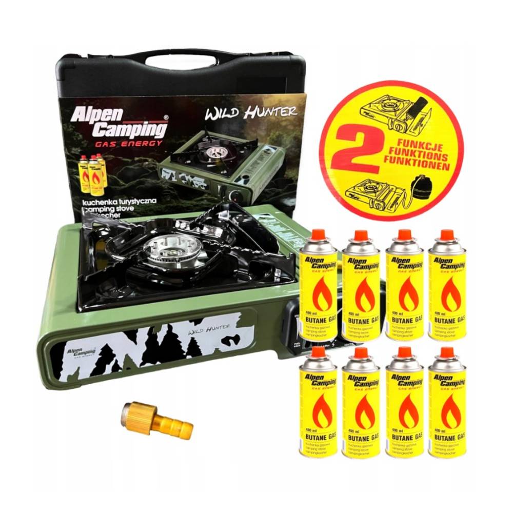 Plynový vařič Wild Hunter 8 kartuší