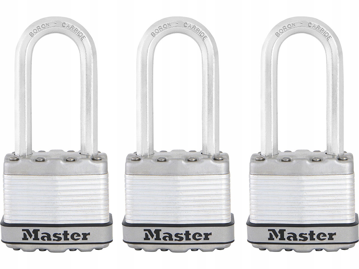 Sada 3 ks titánových visiacich zámkov Master Lock Excell 45mm