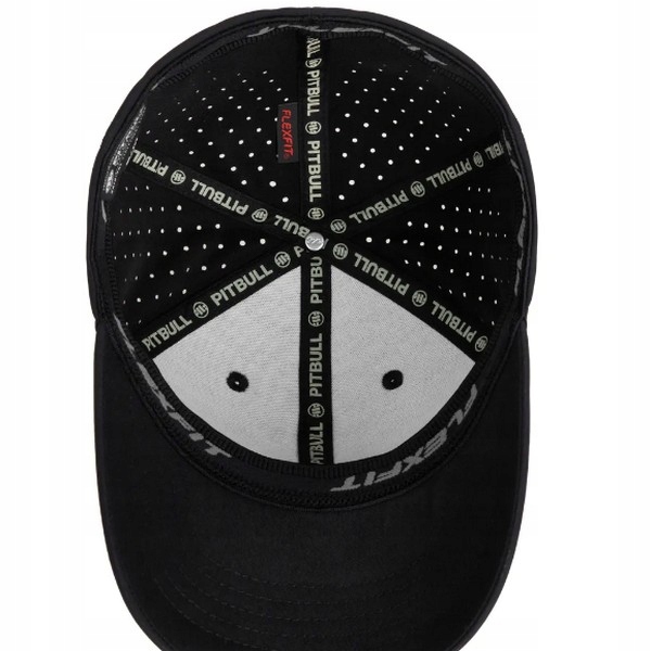 PIT BULL CZAPKA Z DASZKIEM FULL CAP PERFORATED LOGO BLACK L/XL Kolor czarny
