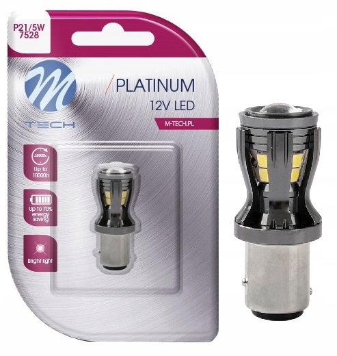 

Żarówka P21/5W Led Osram M-tech 12/24V White