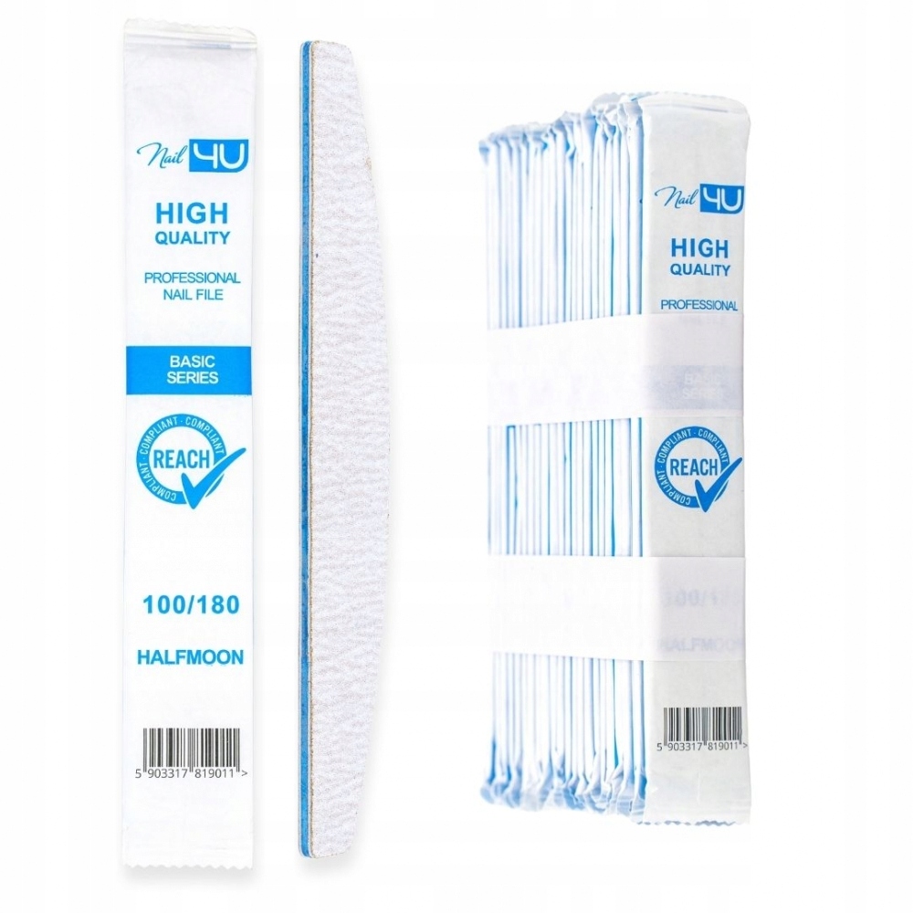Lodní pilníky Nail4U 100/180 50 ks