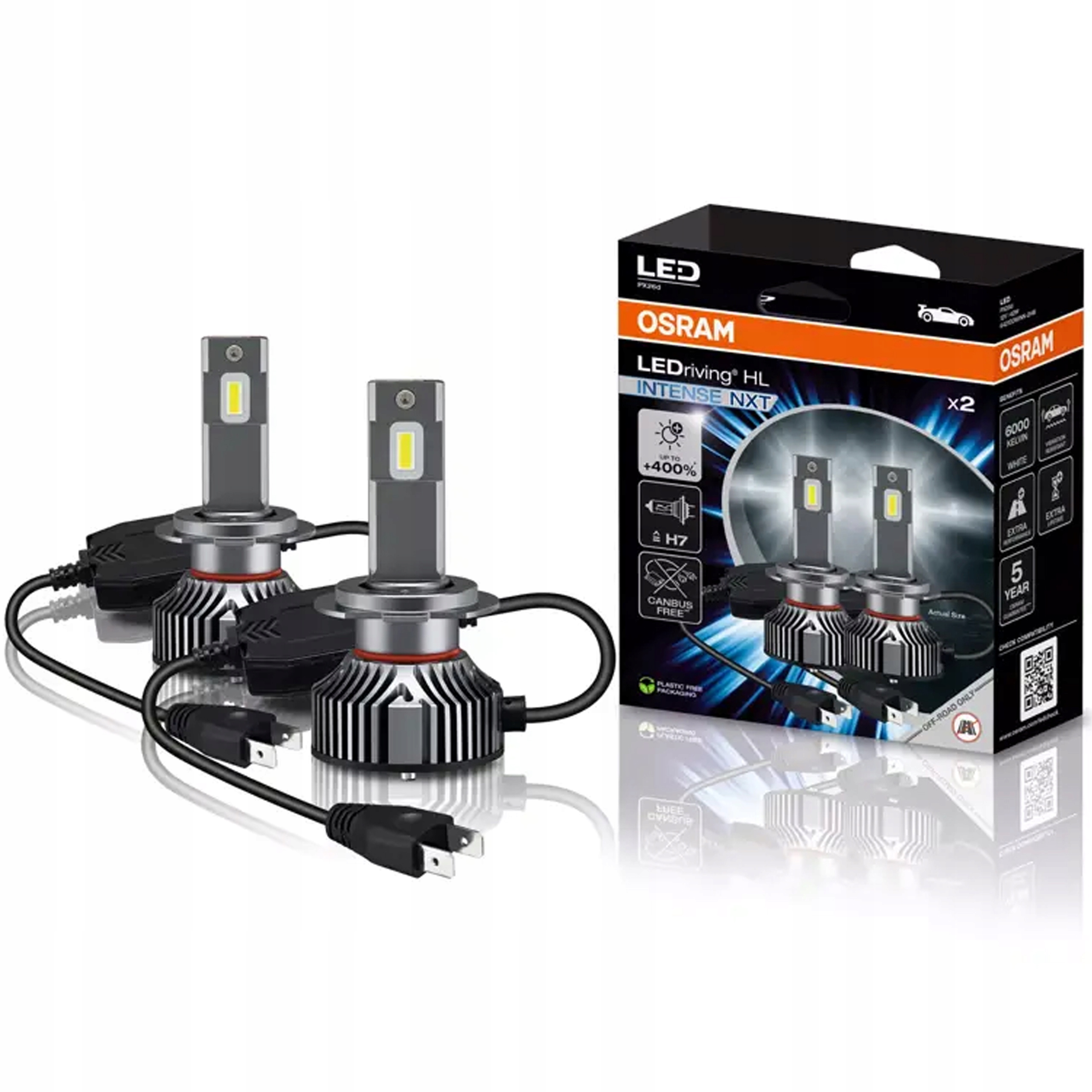 Osram LEDriving Hl Intense Next H7 12V 42W PX26d 6000K Biela +400% s Canbus
