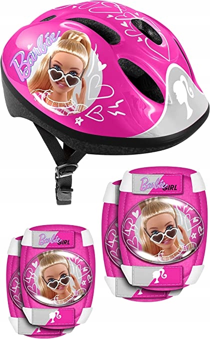 Barbie Kask na rower 50-56cm Ochraniacze