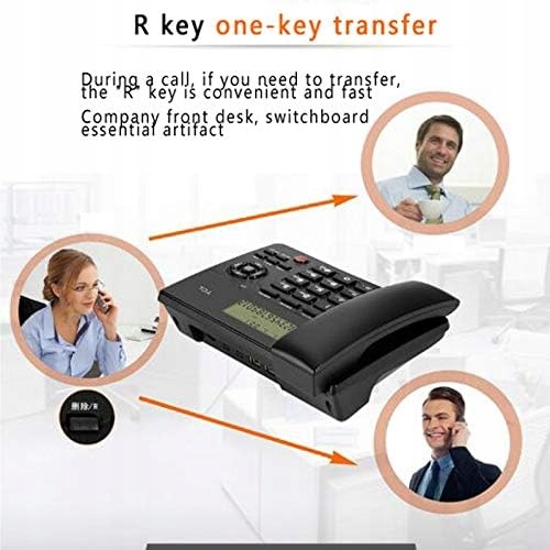 Przewodowa stacjonarna kalkulator/budzik funkcje Marka bez marki