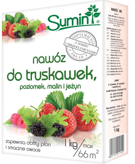 

Nawóz do Truskawek I Poziomek 1kg granulat Sumin