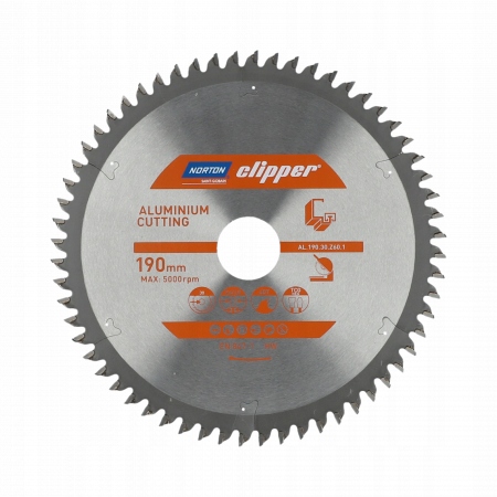 Norton Kotoučová Pila 190mm x 30mm x 60z Aluminum (2,6/1,8)