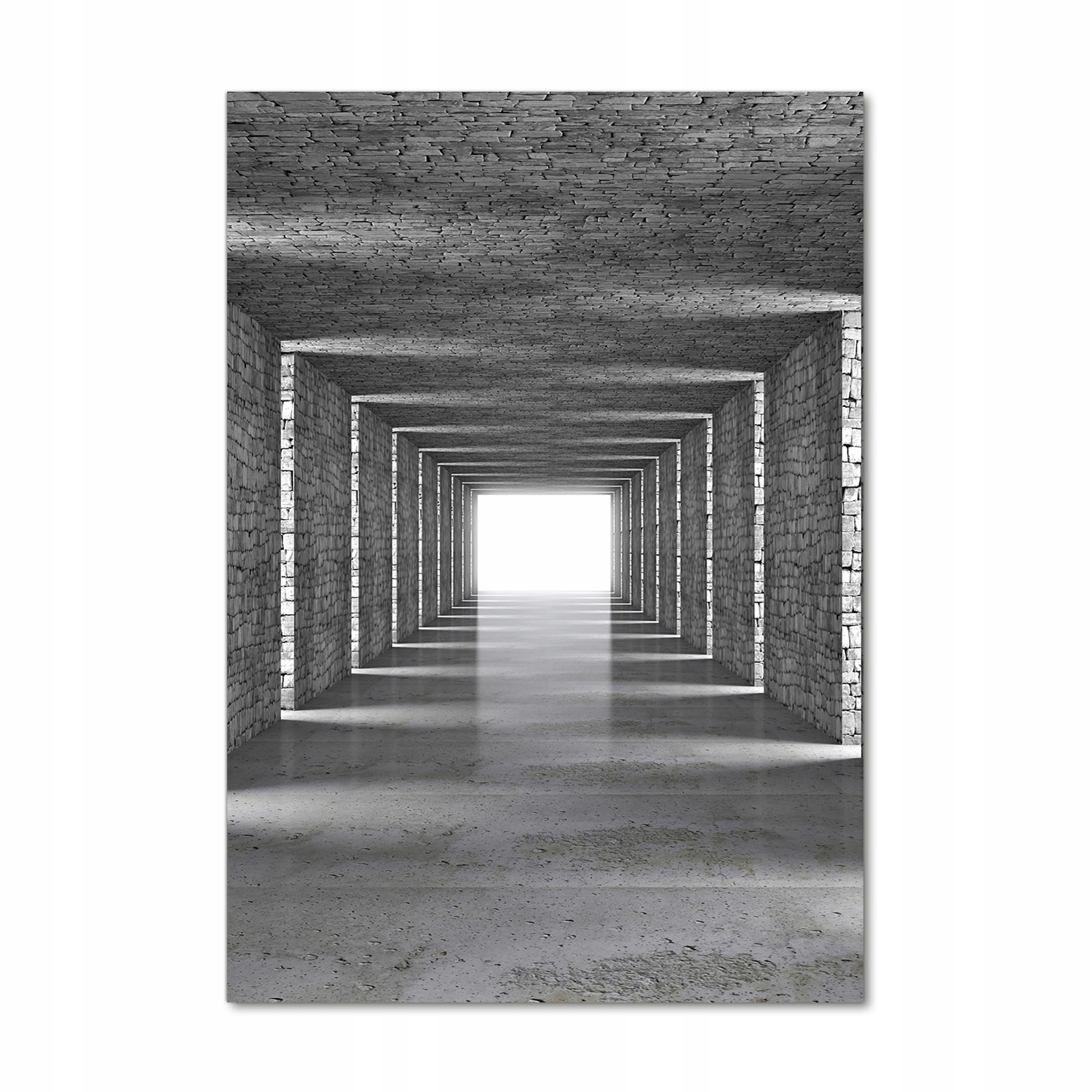Akrylový obraz do obývacího pokoje Tunel z cihel 70x100