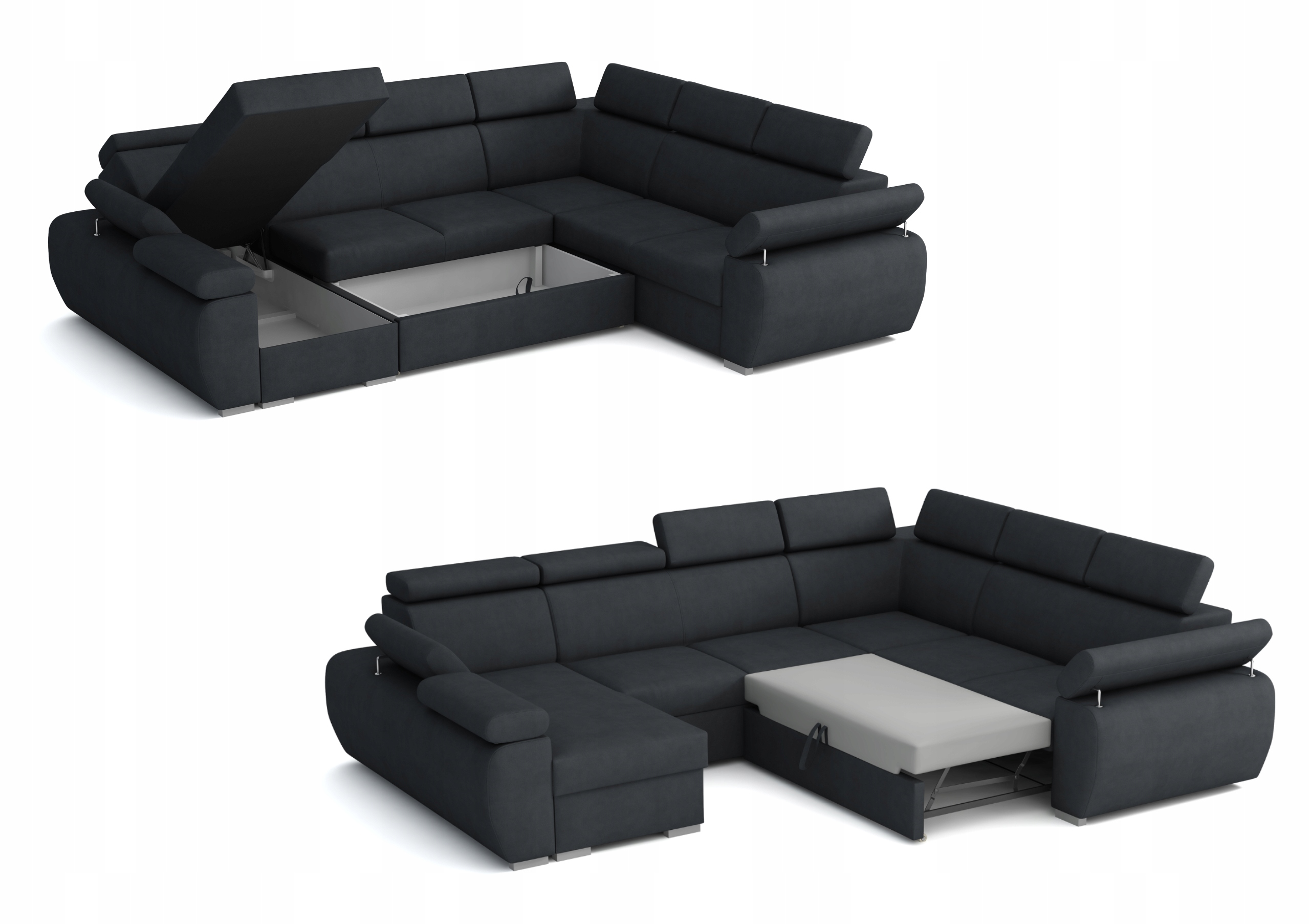 Narożnik PORTLAND III nowoczesna elegancka kanapa Głębokość mebla 260 cm