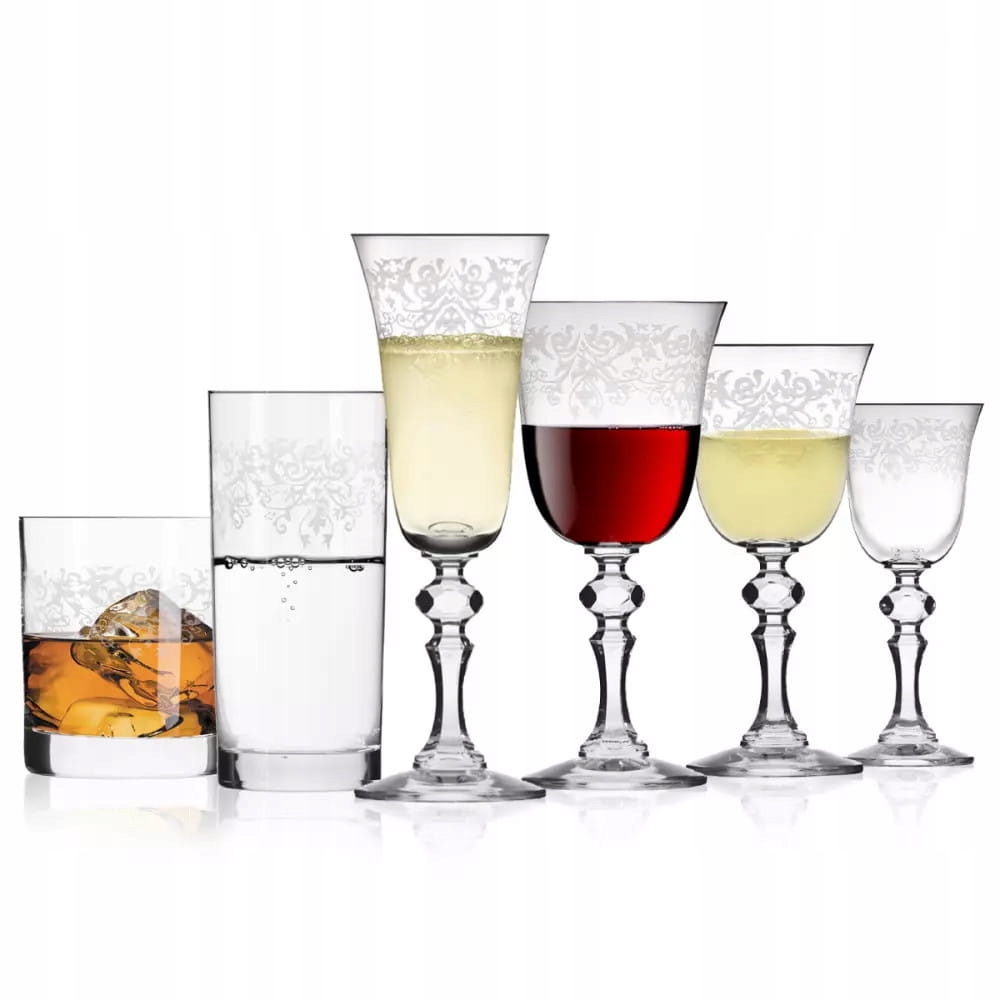 Komplet Krista Deco Krosno 36el. zestaw kieliszków
