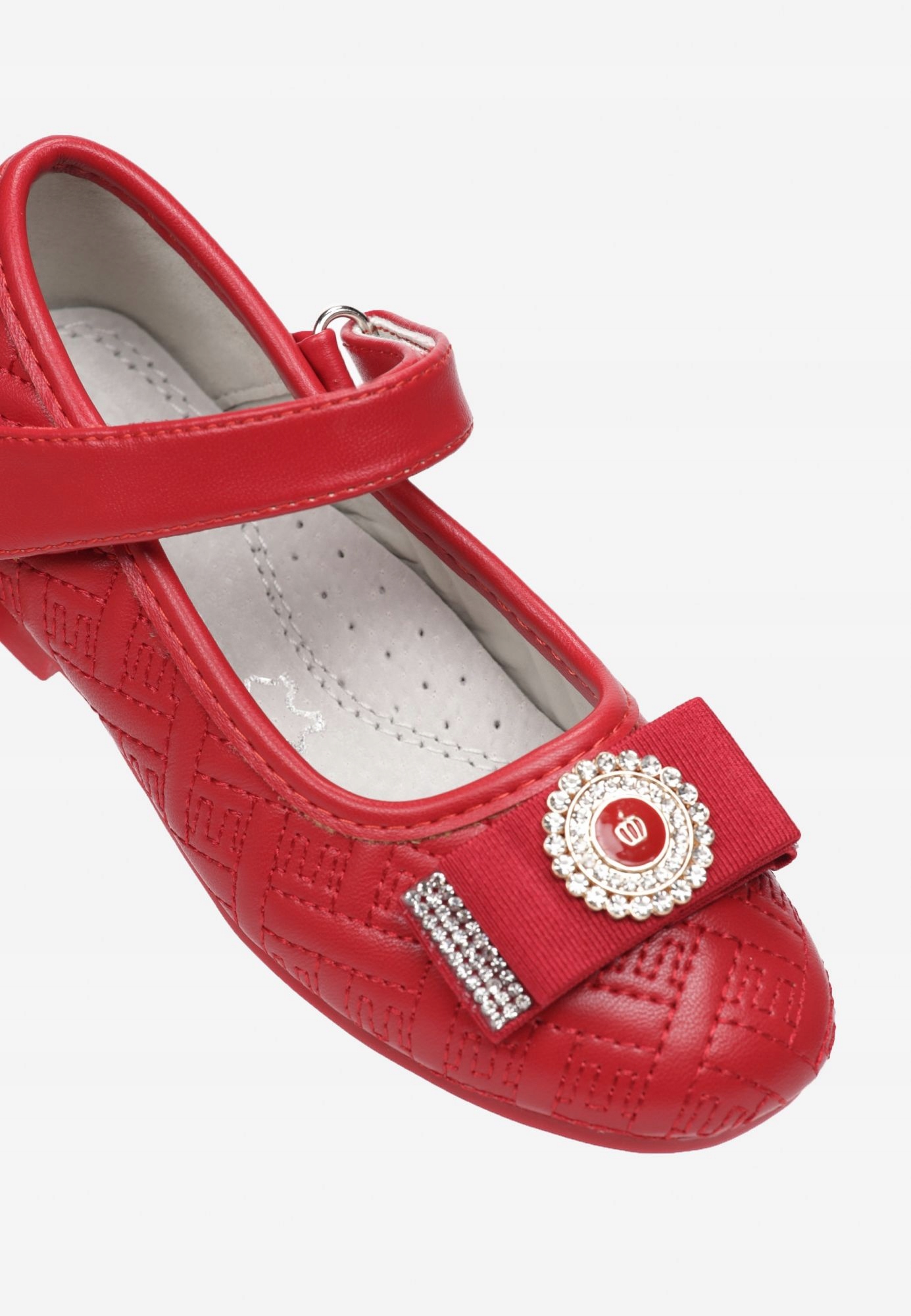 Born2Be Czerwone Balerinki 27 Ekoskóra Materiał skóra ekologiczna