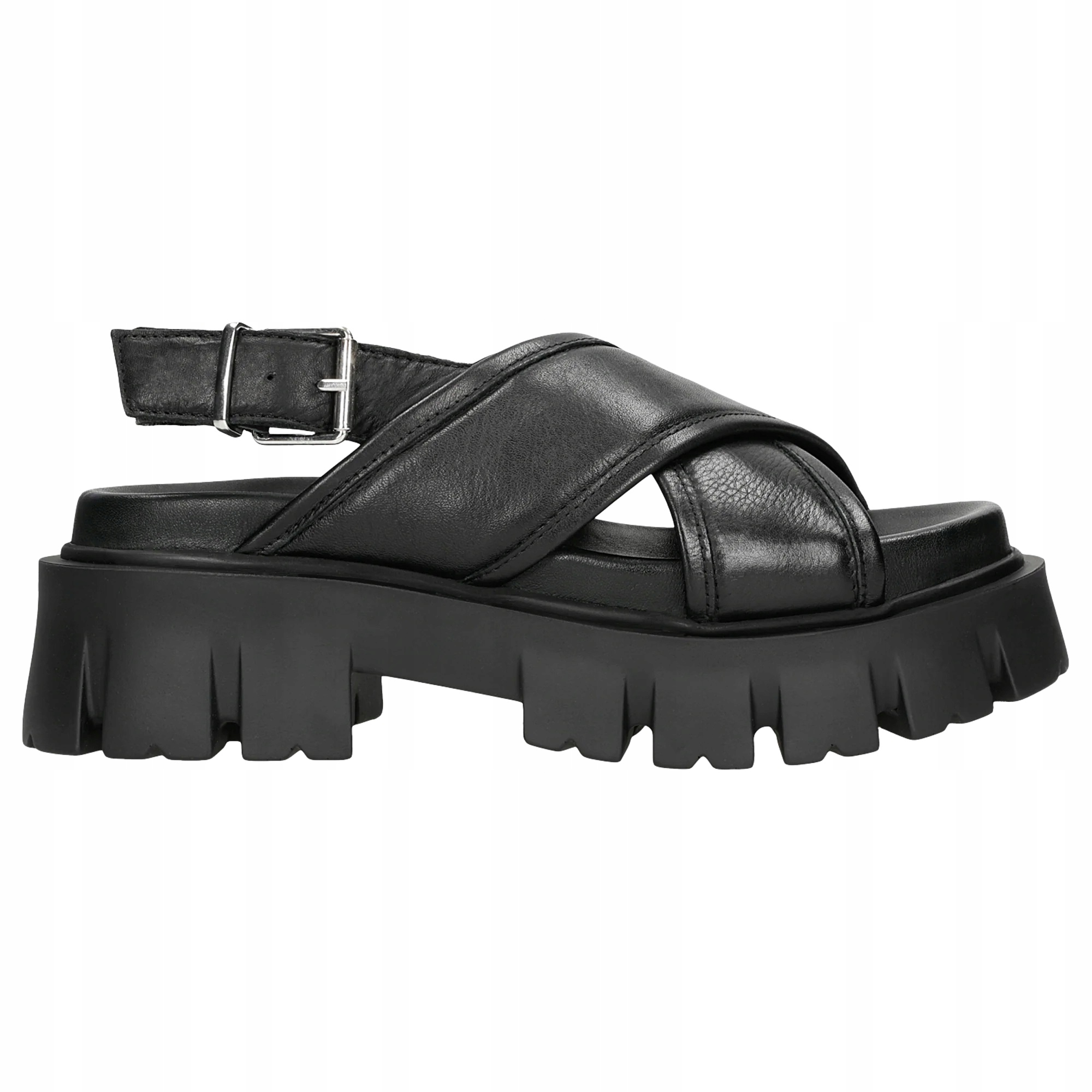 

Buty Wojas Sandały damskie platforma czarne r. 41