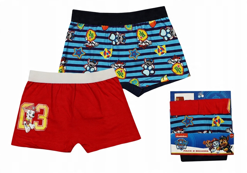 

Psi Paw Patrol Bokserki Chłopięce 2-PAK 2/3 Lata