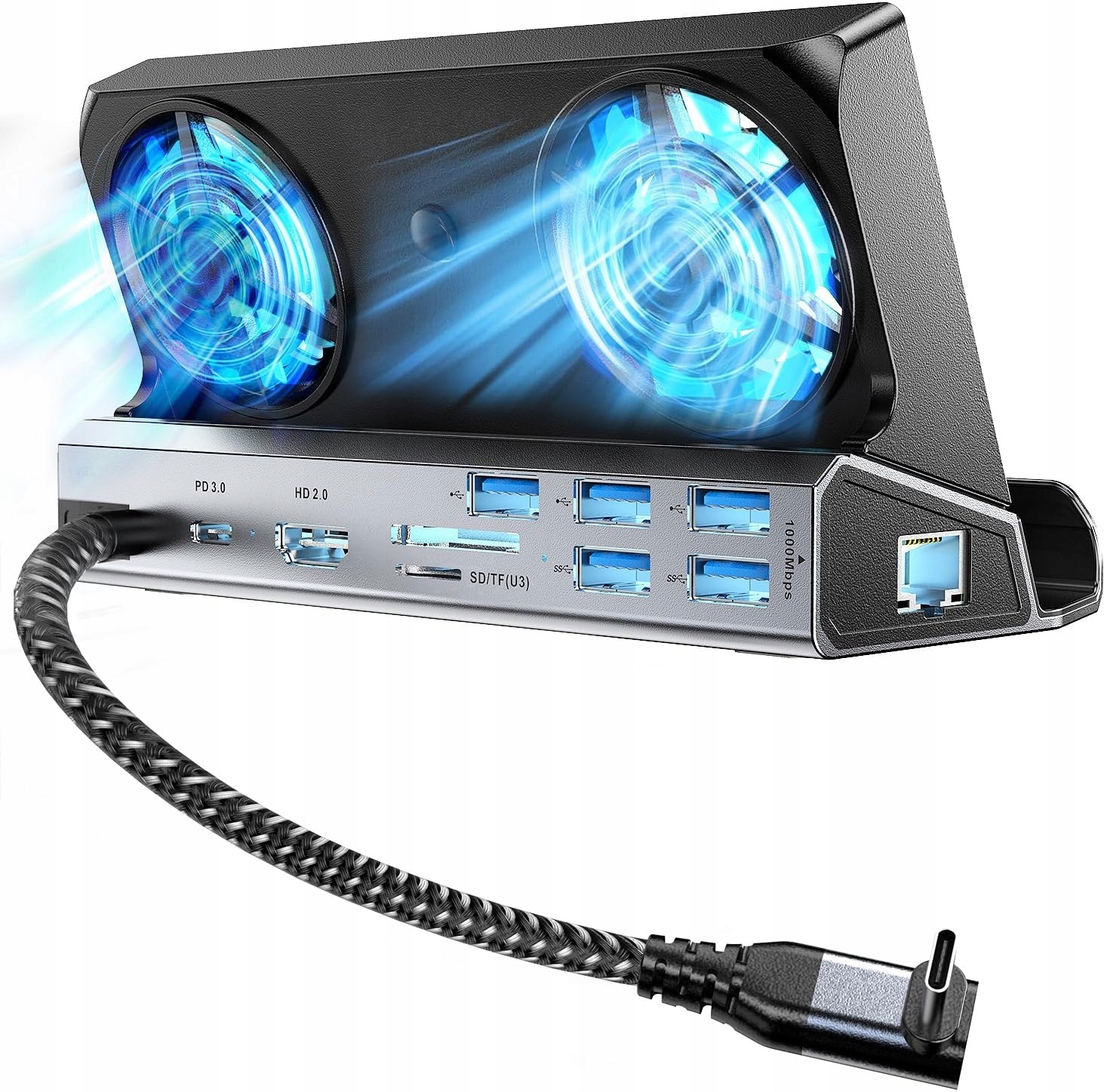 10w1 HUB Stacja Podstawka USB-C do Lenovo Legion Go HDMI 4K USB 3.0 PD RJ45