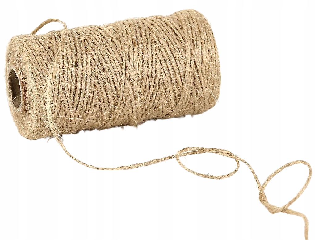Sznurek do pakowania prezentów jutowy 2mm 120m EAN (GTIN) 5906948821170
