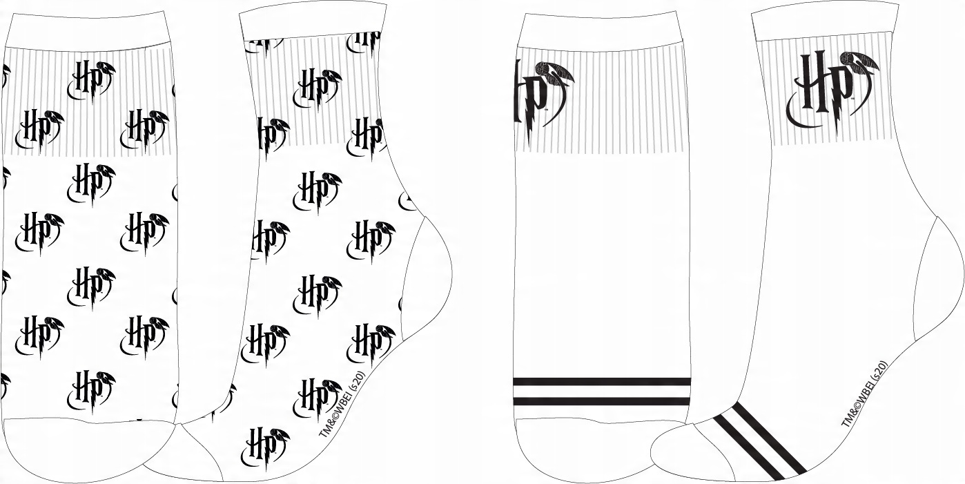 

Skarpetki Harry Potter 31/32/33/34 Dwupak Biała