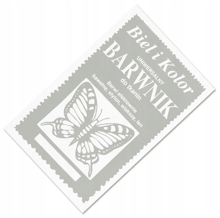 

Barwnik do tkanin 10g Biel i Kolor 03 szary
