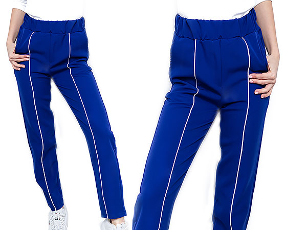 

Super Modne Spodnie Dresowe W Kant XL/42 L042