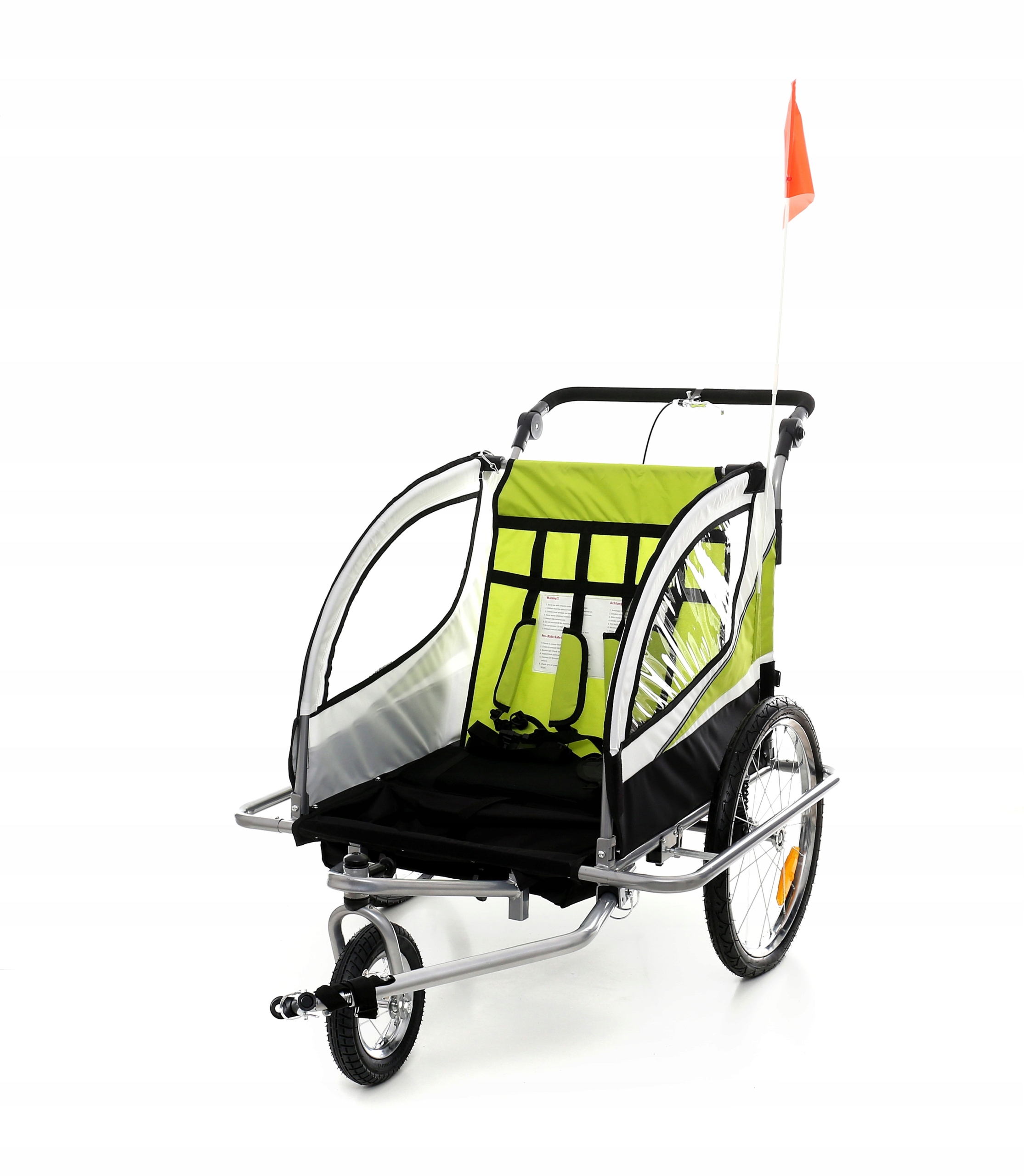 PRZYCZEPKA ROWEROWA AMORTYZOWANA SKŁADANA LED 03 Model AL03