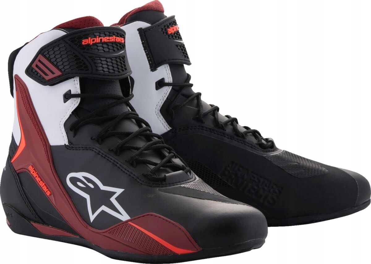 Motocyklové Topánky Alpinestars Faster 4 Black/white/red 46 (12,5)