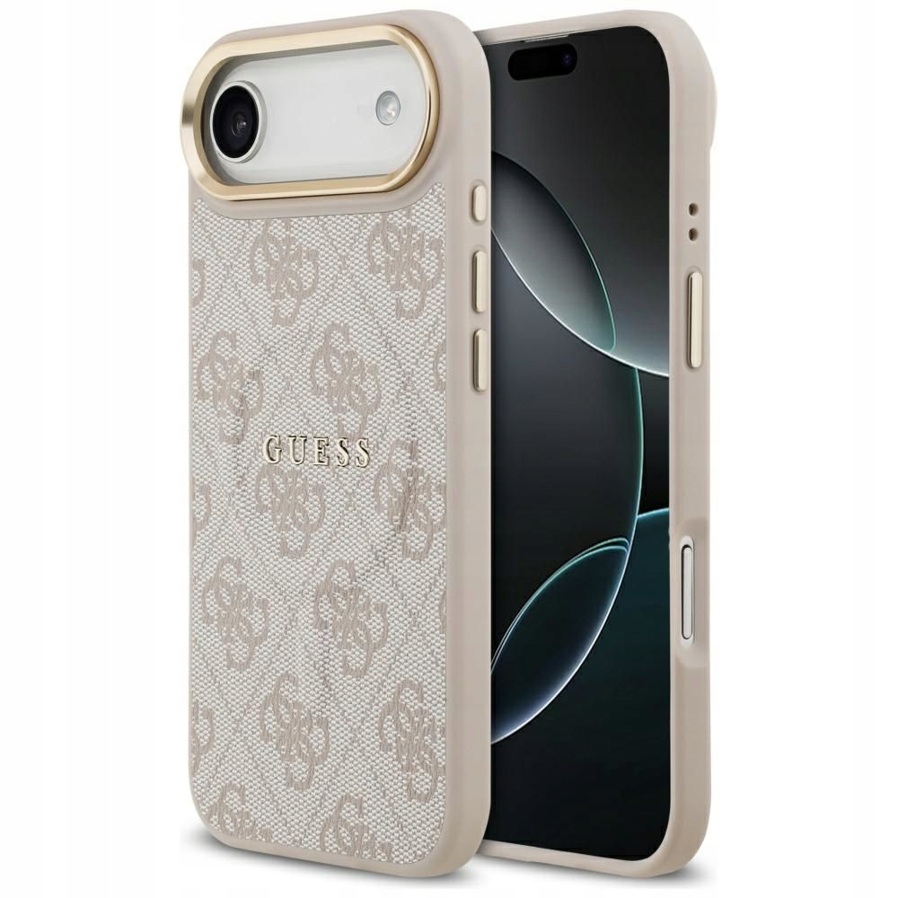 Pouzdro pro iPhone 17 Air s MagSafe (pu 4G W/ Classic) Guess růžové