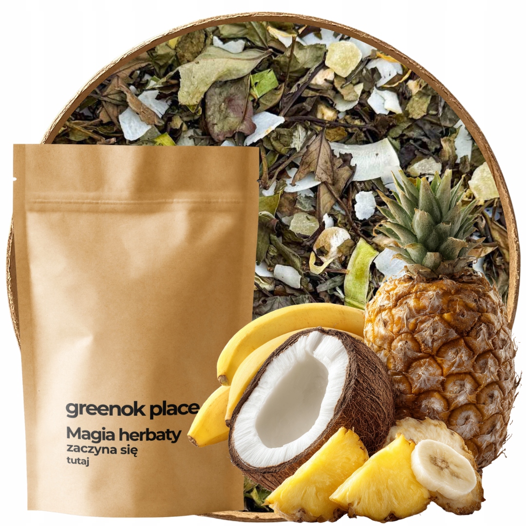 Čaj Bílá Příchuť Tropiků 500 g Ananas Banán Kokos Limetka Osvěžení