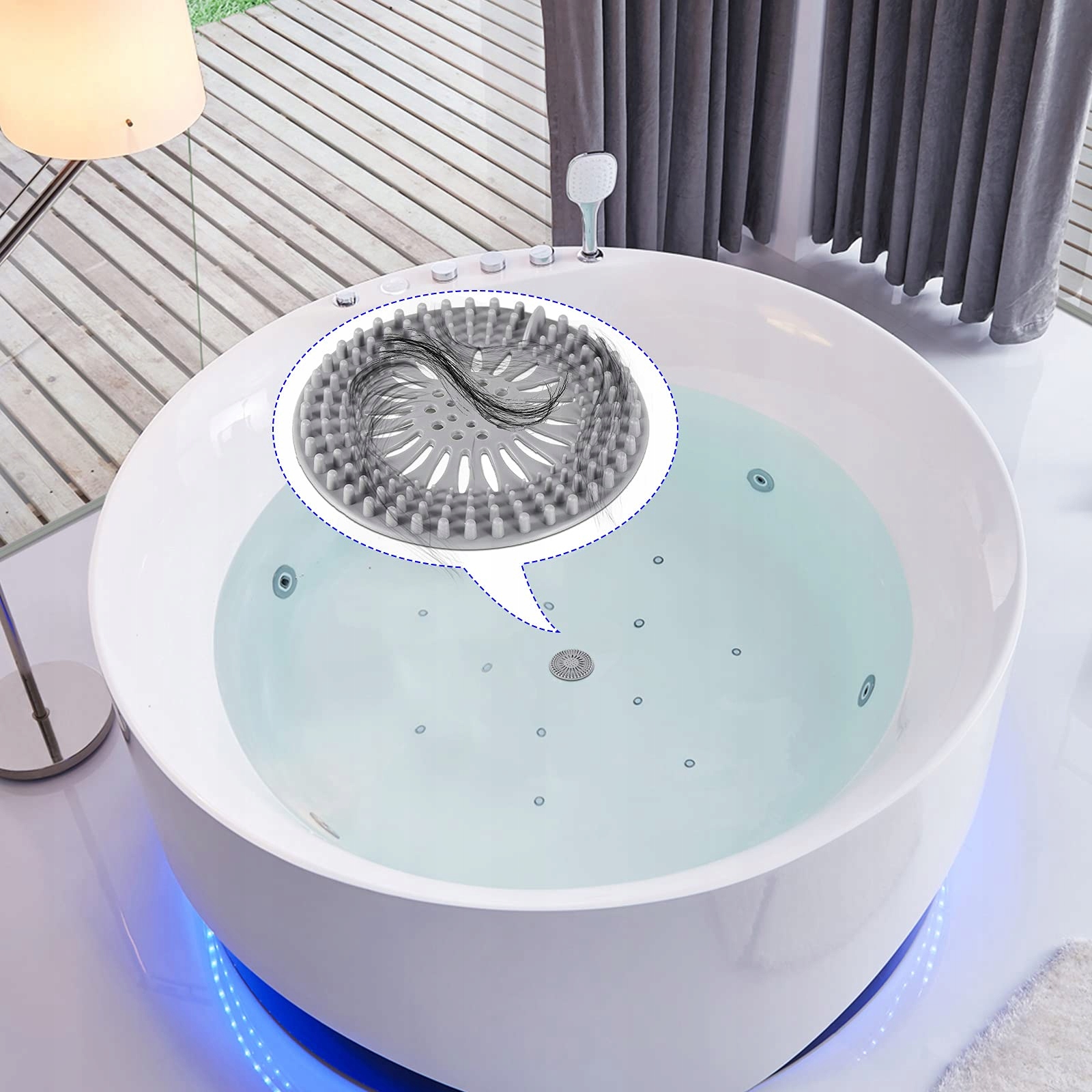 Łapacz włosów silikon Korek do włosów Wytrzymały Rodzaj korek