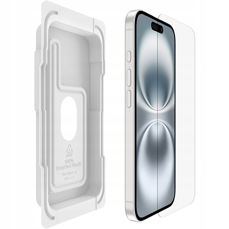 Belkin szkło hartowane do iPhone 16 15 14 Pro, Ig, z ramką aplikacyjną