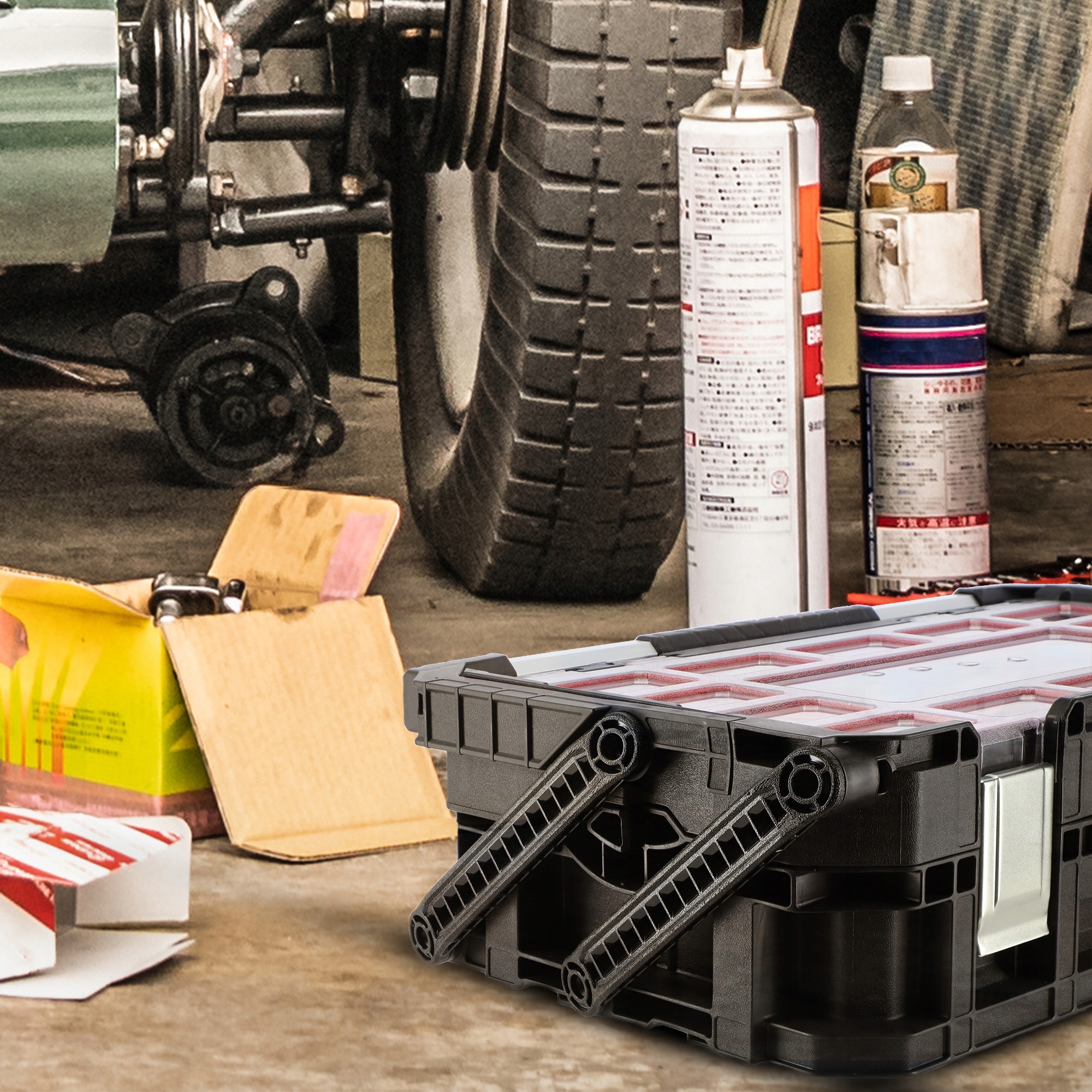 KETER WALIZKA NARZĘDZIOWA ORGANIZER SKRZYNKA Długość 57 cm