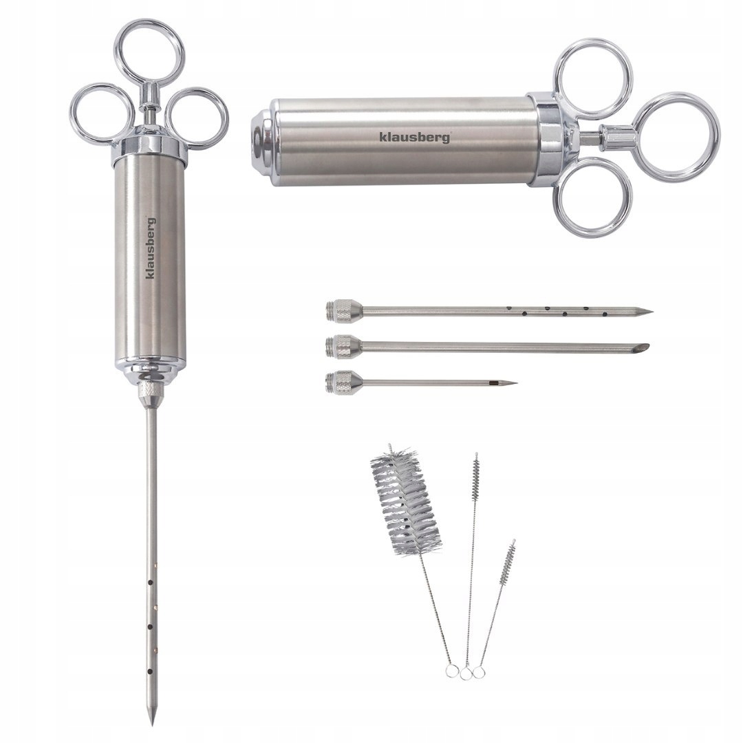 Levně Stříkačka Na Marinování Masa 60 ML Ocelová Klausberg KB-7842 K