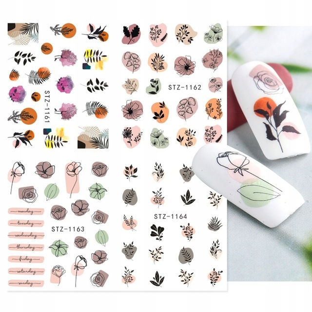 

Naklejki Na Paznokcie Wodne Linearne