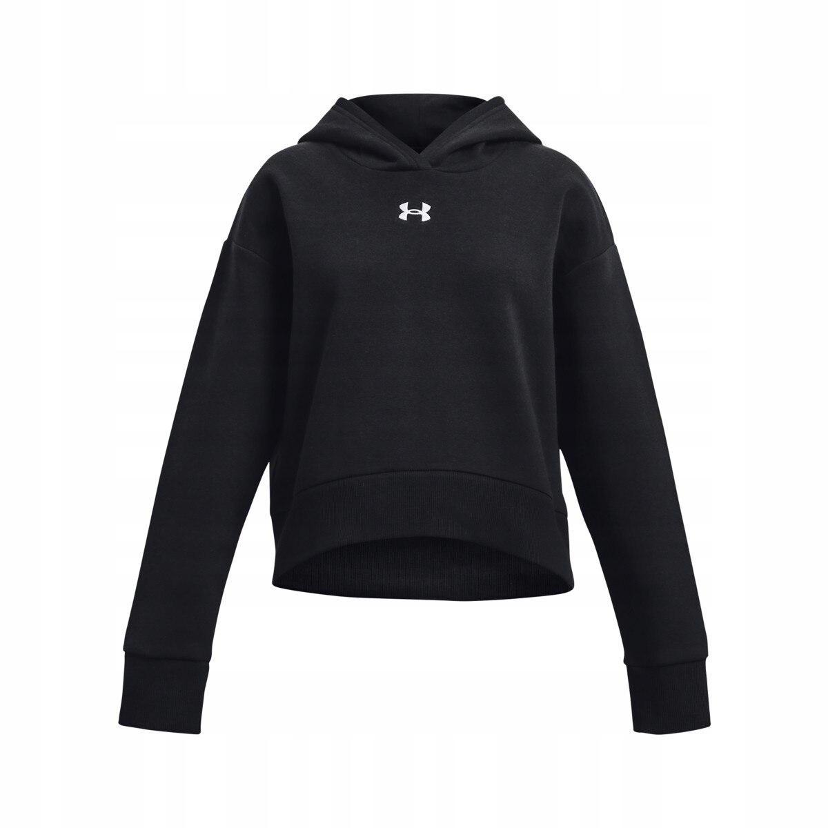 Under Armour Mikina Ua Rival Fleece Crop Hoodie-BLK černá