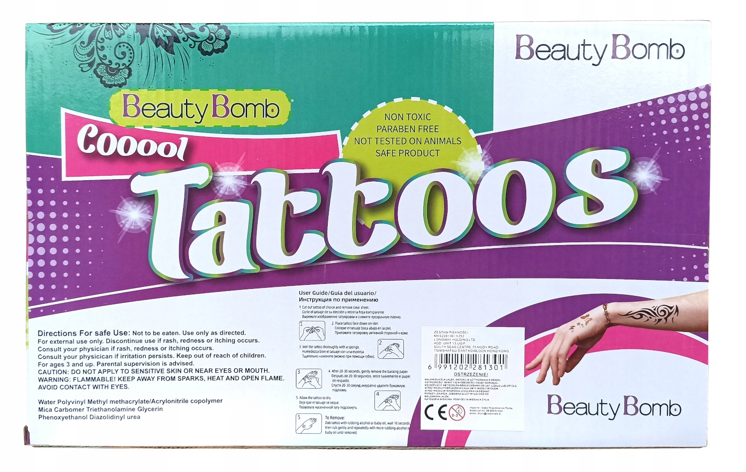 ZESTAW DO TATUAŻY I FARBKI DO WŁOSÓW Marka For Fun