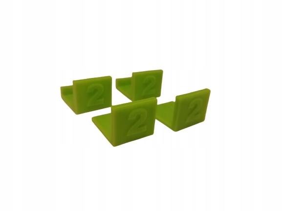 4 Dystanse do regulacji frontów do szczeliny 2mm