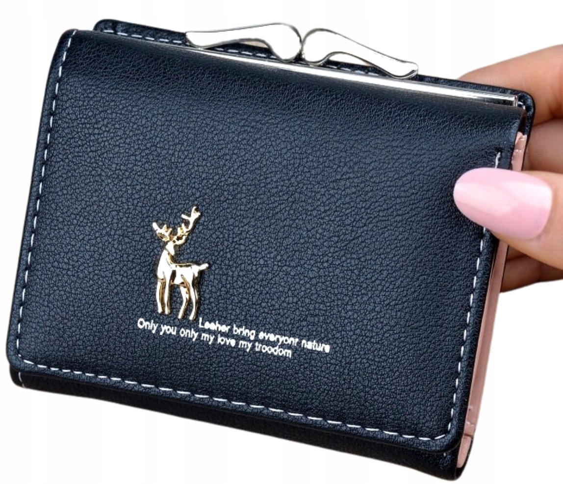 

Portfel Skórzany Mały Damski portmonetka skóra