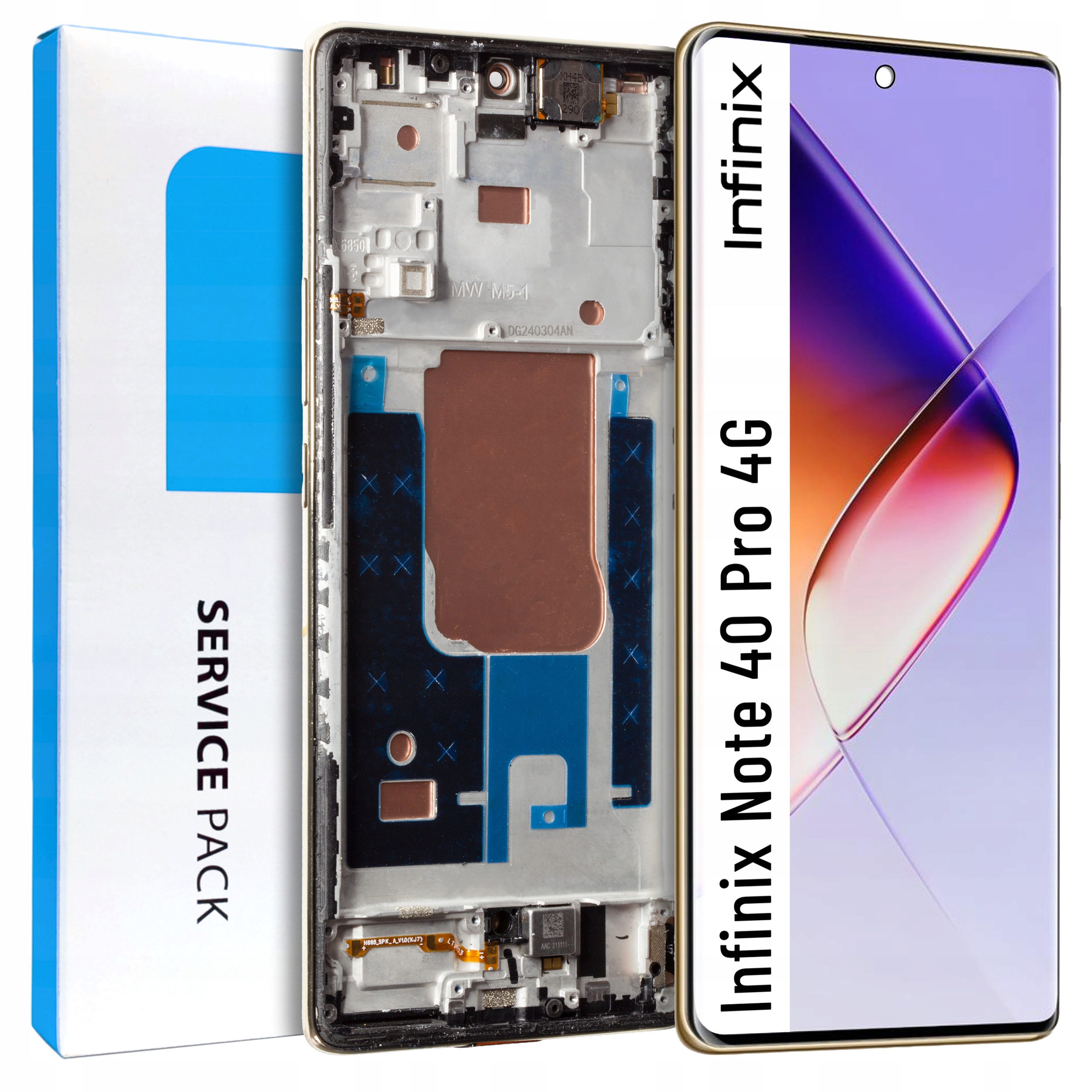 Displej pre Infinix Note 40 Pro 4G LCD displej Rámček Originál Zila X6850
