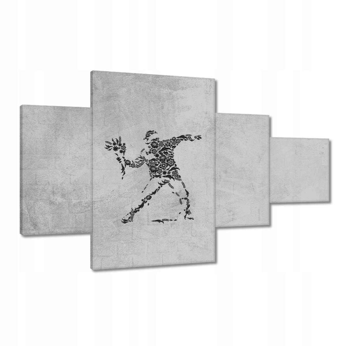 Obrazy 130x80 Banksy Flower Thrower