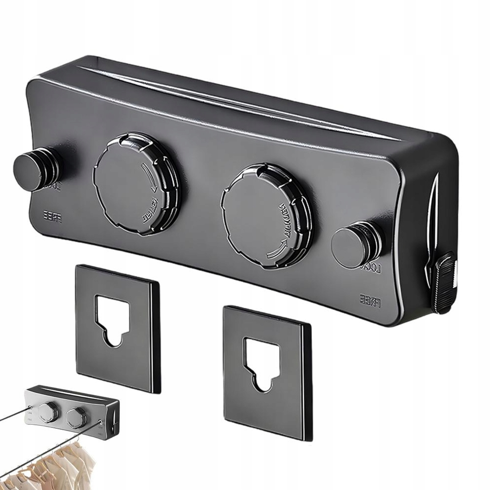 Levně Invisible Roztahovací Šňůra Na Prádlo 5.1 M, Silná Šňůra Na Sušení Prádla