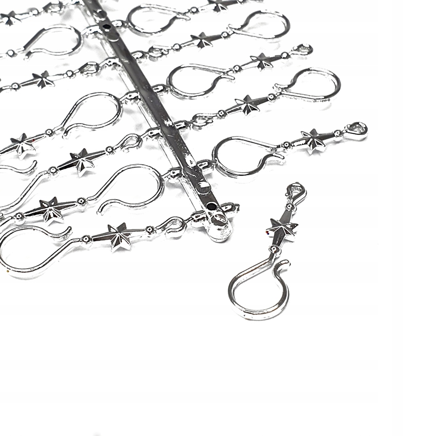 

Zawieszki Srebrne Haczyki do bombek Zestaw 30 Szt