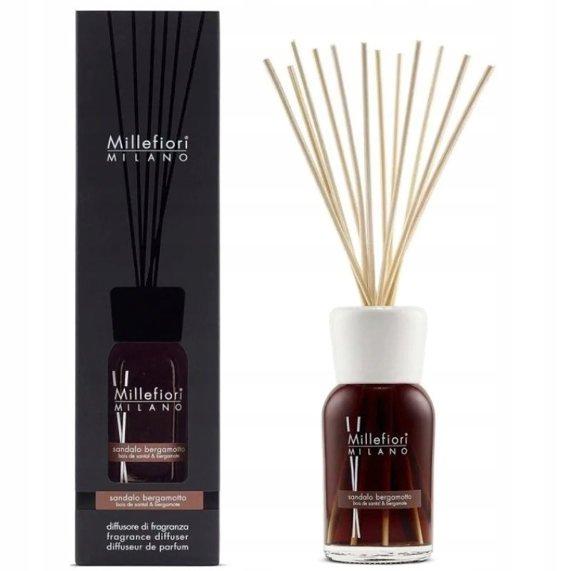 Difuzér vonné tyčinky Millefiori Milano Sandalo Bergamotto 500 ml