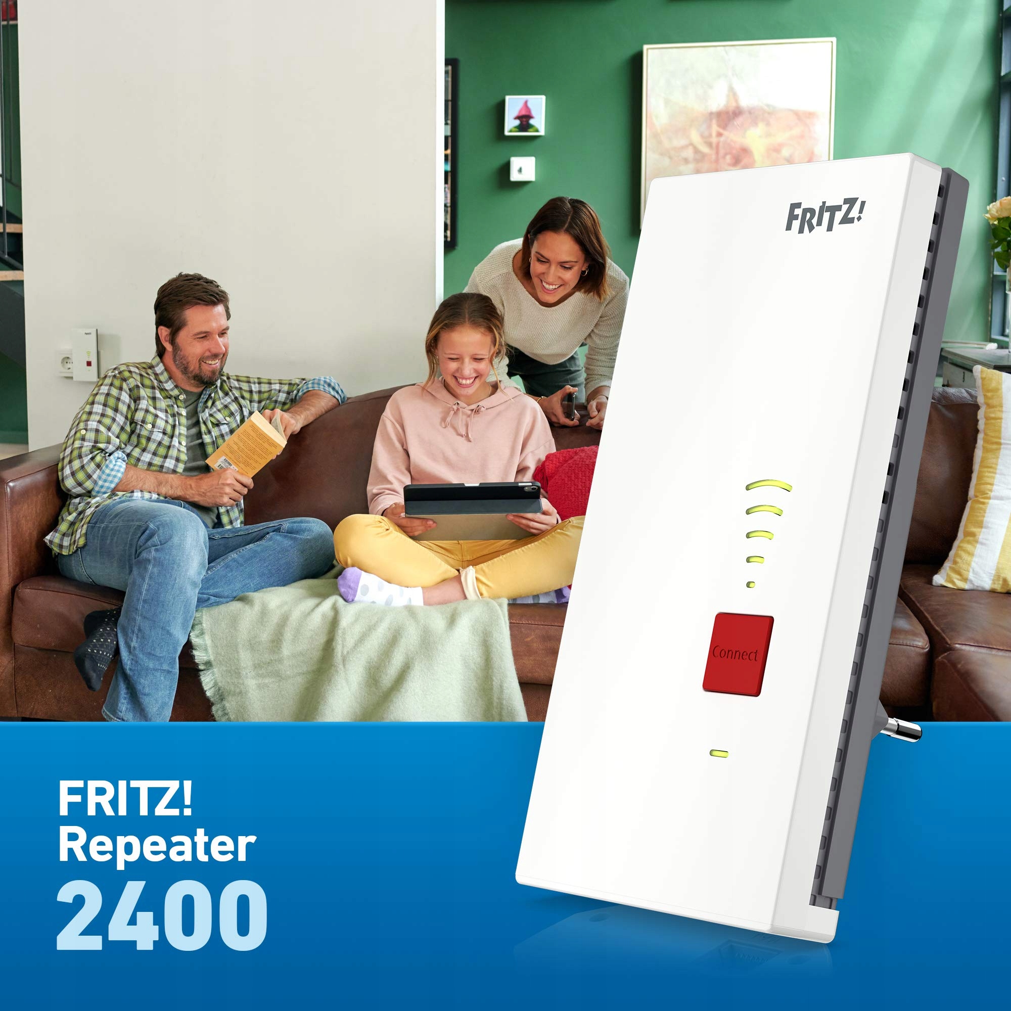 FRITZ REPEATER 2400 WIFI DUAL WLAN AC N 1733 MBIT/S 600 MBIT/S — miniatura 8
