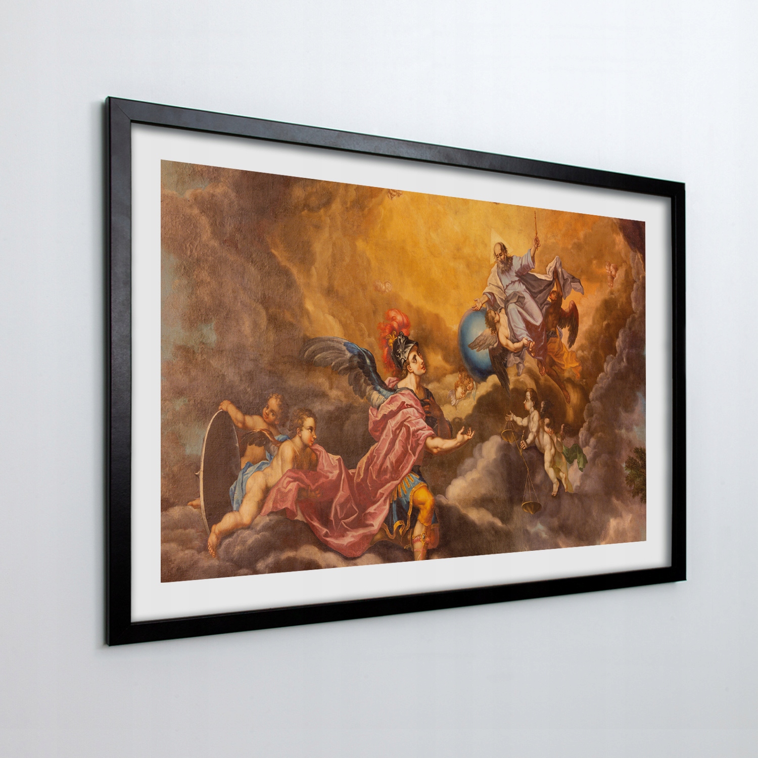 Nástěnný obraz s mdf rámečkem Bůh stvořitel 30x20