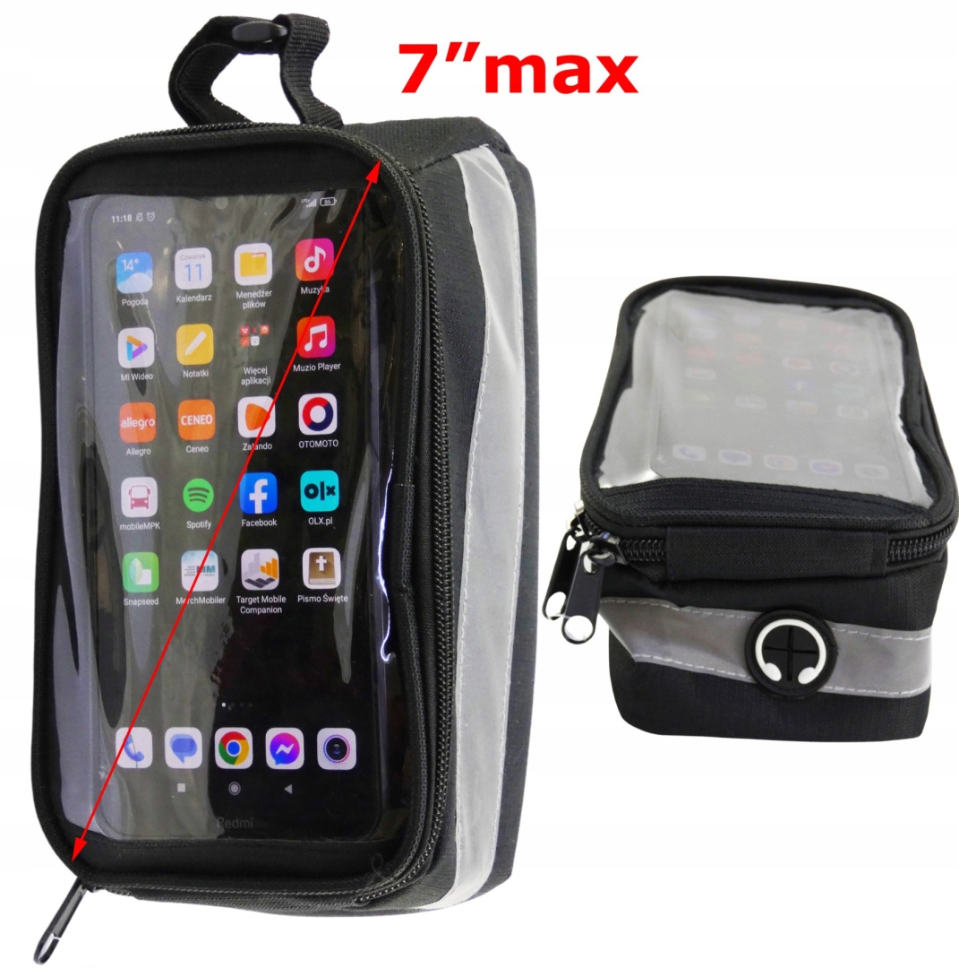 WODOODPORNA SAKWA UCHWYT NA TELEFON TORBA ROWEROWA Marka Inna marka