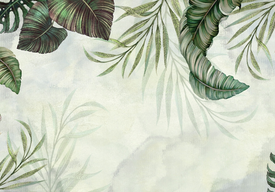 Fototapeta Zelené listy 400x280 struktura 350 g