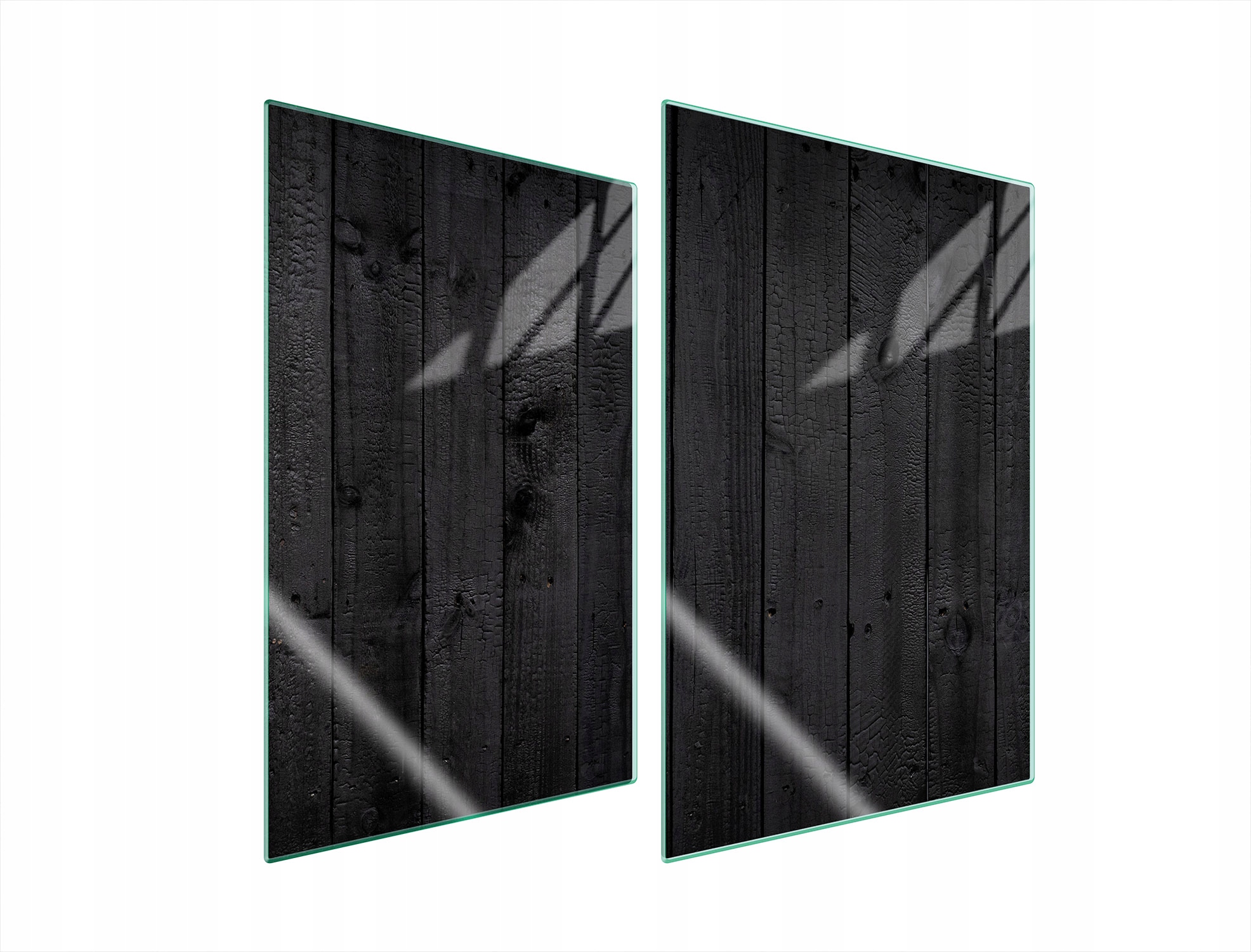 Skleněná Ochranná Deska Do Kuchyně 2x35x52 Dřevo Tvrzené Sklo