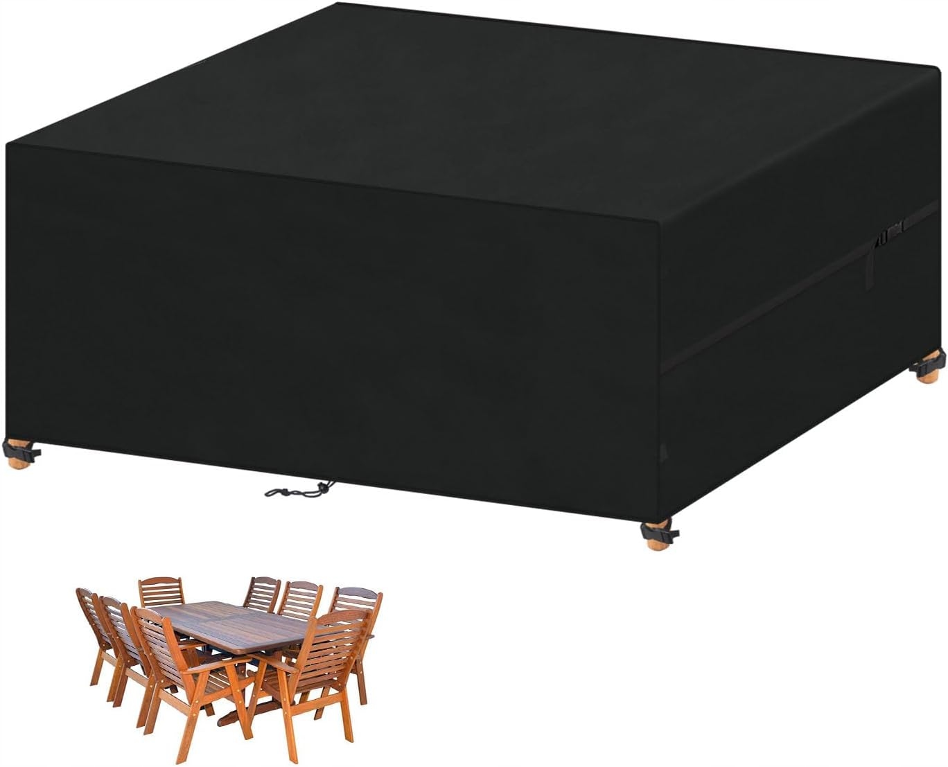 Pokrowiec Na Meble Ogrodowe Plandeka Na Stół Krzesła Wodoodporny 200x140x90